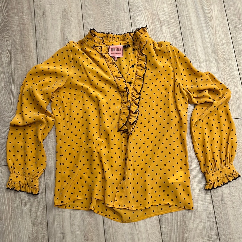 100% Silk Blouse by Edith and Ella